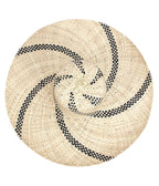Wide Brim Spiral Straw Hat - Unique Vintage - Womens, ACCESSORIES, HATS