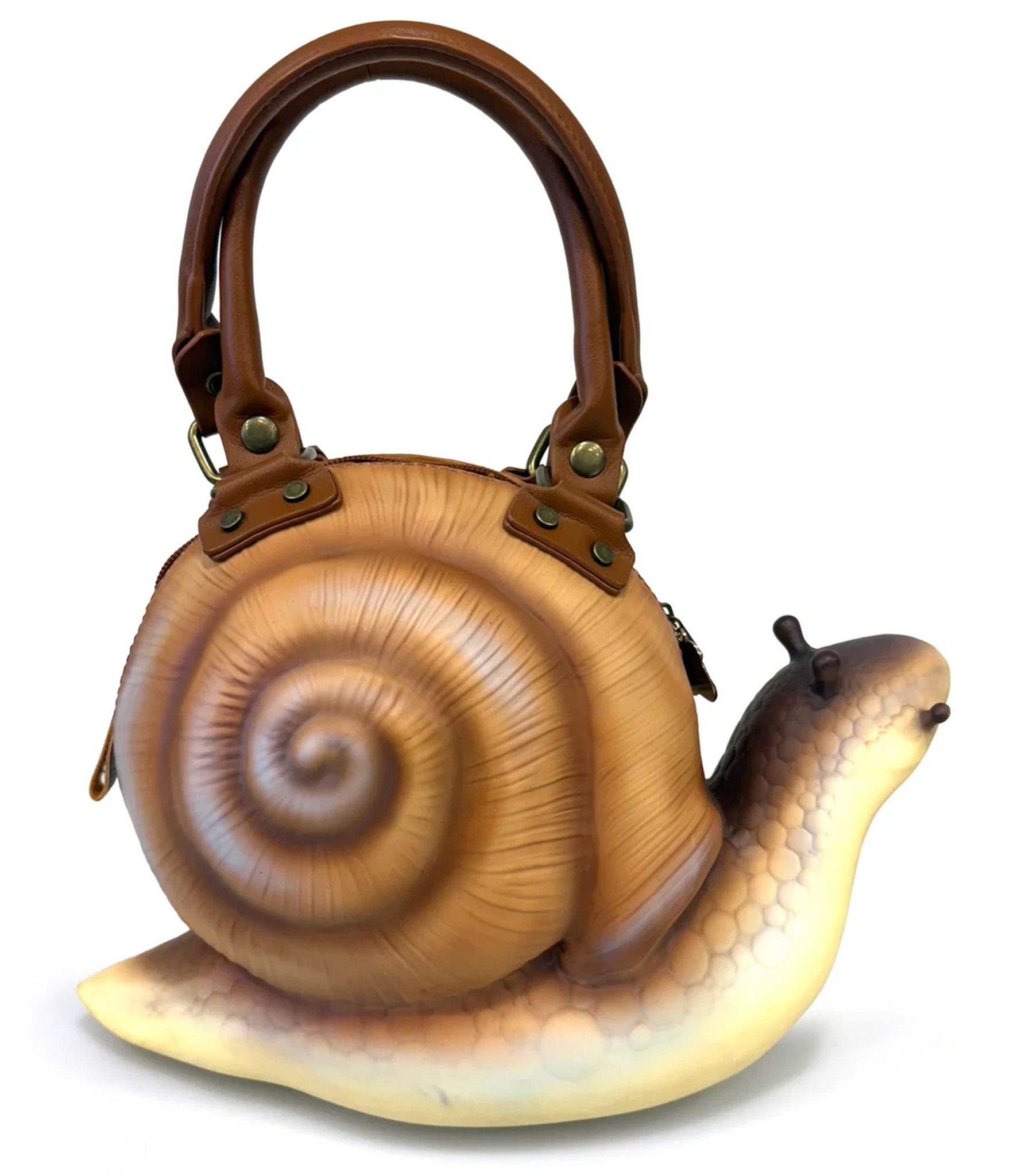 Windy Willow Brown Snail Bag - Unique Vintage - 