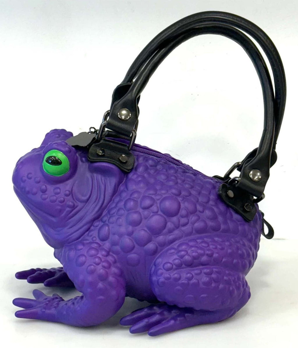 Windy Willow Dark Purple Toad Bag - Unique Vintage - Womens, ACCESSORIES, HANDBAGS