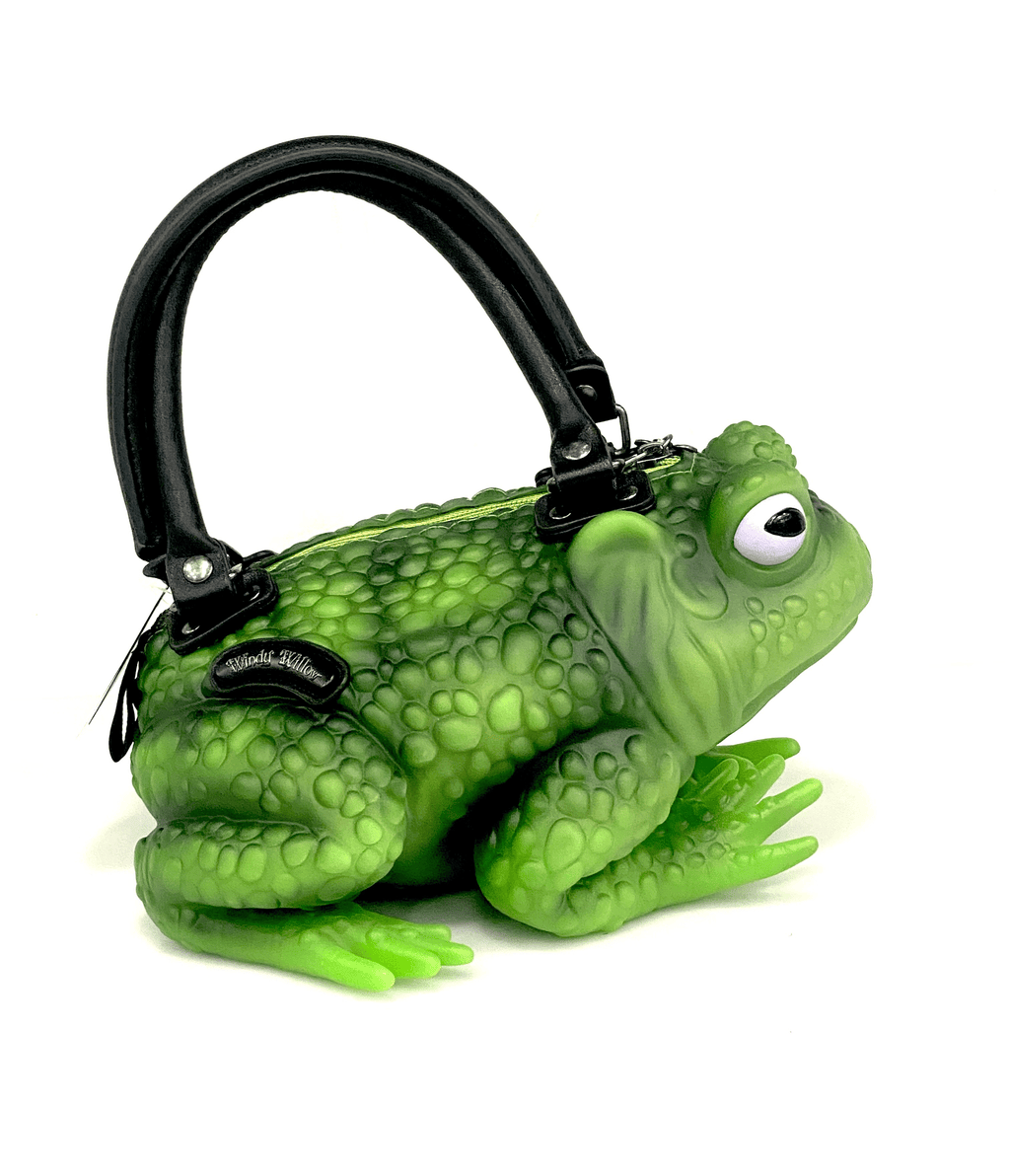 Windy Willow Glow in the Dark Green Toad Bag - Unique Vintage - Womens, ACCESSORIES, HANDBAGS