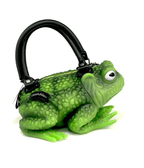 Windy Willow Glow in the Dark Green Toad Bag - Unique Vintage - Womens, ACCESSORIES, HANDBAGS