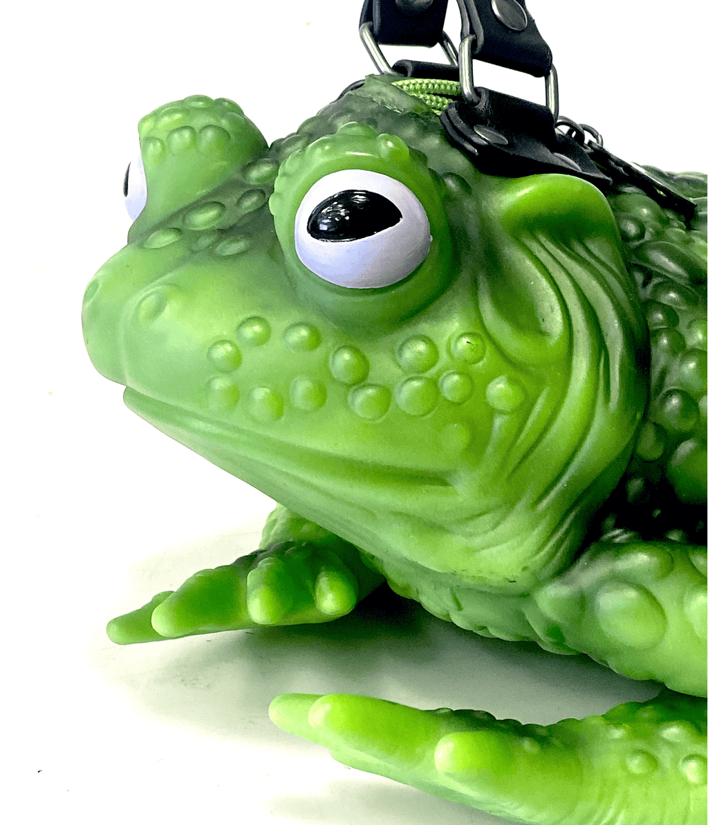 Windy Willow Glow in the Dark Green Toad Bag - Unique Vintage - Womens, ACCESSORIES, HANDBAGS