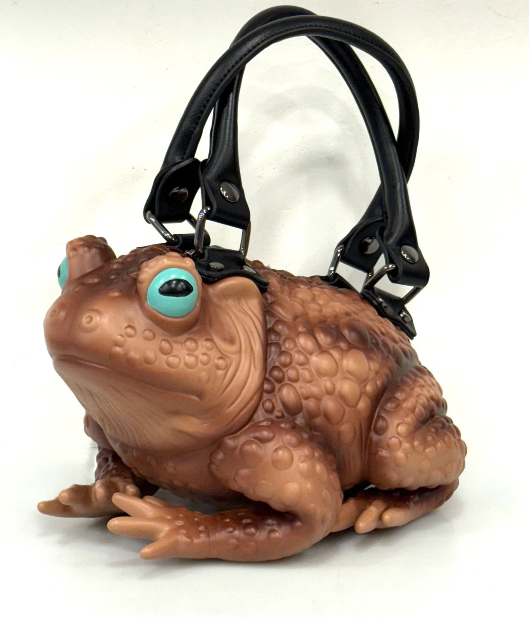 Windy Willow Glow in the Dark Tan Green Eye Toad Bag - Unique Vintage - Womens, ACCESSORIES, HANDBAGS