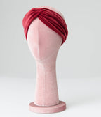 Wine Twisted Velvet Headband - Unique Vintage - Womens, ACCESSORIES, HAIR