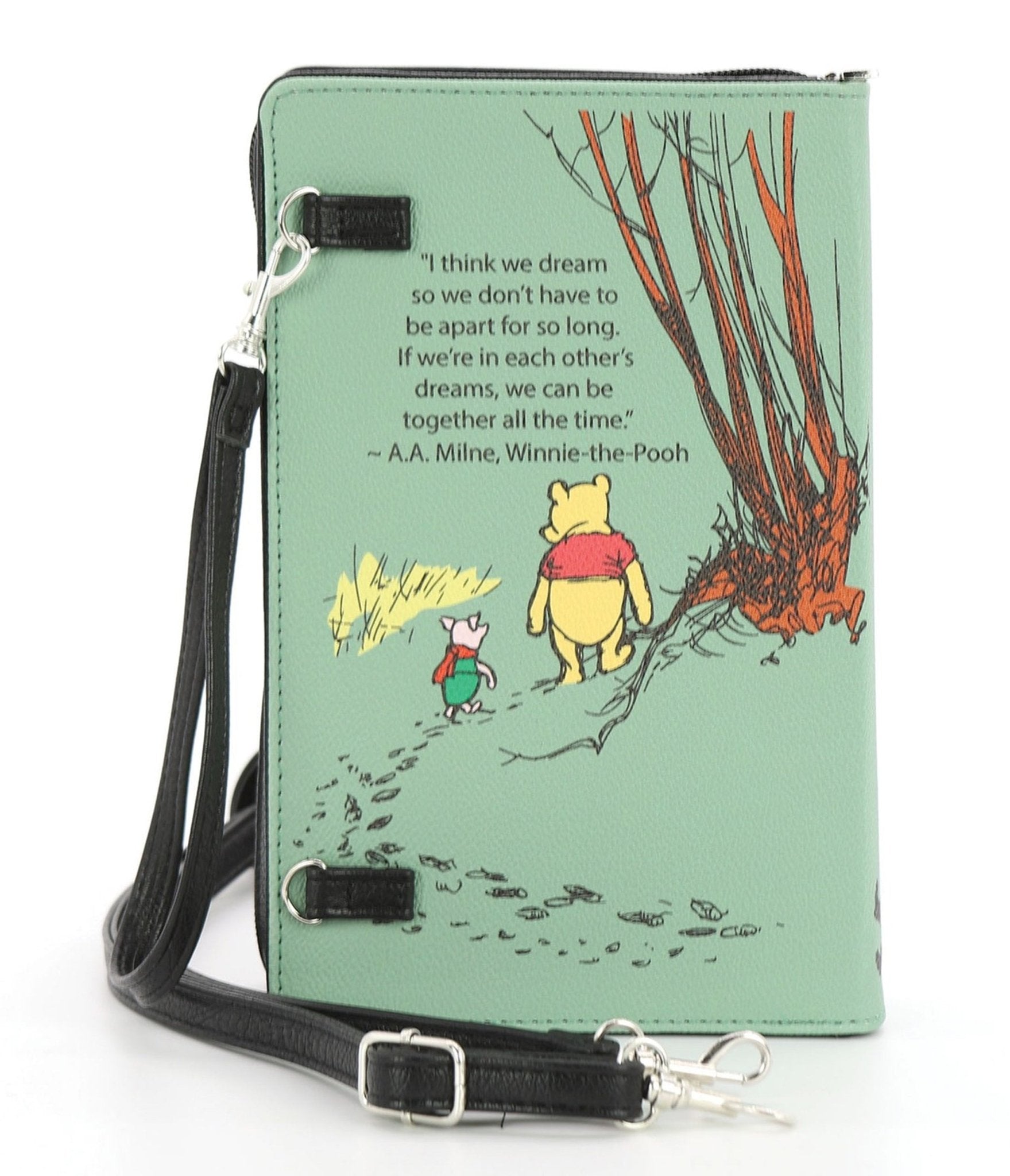 Winnie the Pooh Book Clutch Bag - Unique Vintage - Womens, ACCESSORIES, HANDBAGS