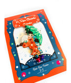 Winter Umbrella Christmas Brooch - Unique Vintage - Womens, ACCESSORIES, JEWELRY