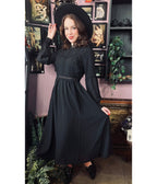 Witchwood Bags Black Agatha Witchy Dress - Unique Vintage - Womens, DRESSES, MIDI