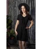 Witchwood Bags Black Bow Collar Ravenna Swing Dress - Unique Vintage - Womens, DRESSES, A-LINE