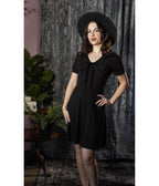 Witchwood Bags Black Bow Collar Ravenna Swing Dress - Unique Vintage - Womens, DRESSES, A-LINE