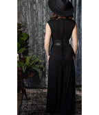 Witchwood Bags Black Ever Haunting Jumpsuit - Unique Vintage - Womens, BOTTOMS, ROMPERS AND JUMPSUITS