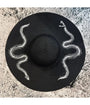 Witchwood Bags Black Snake Embroidered Sun Hat