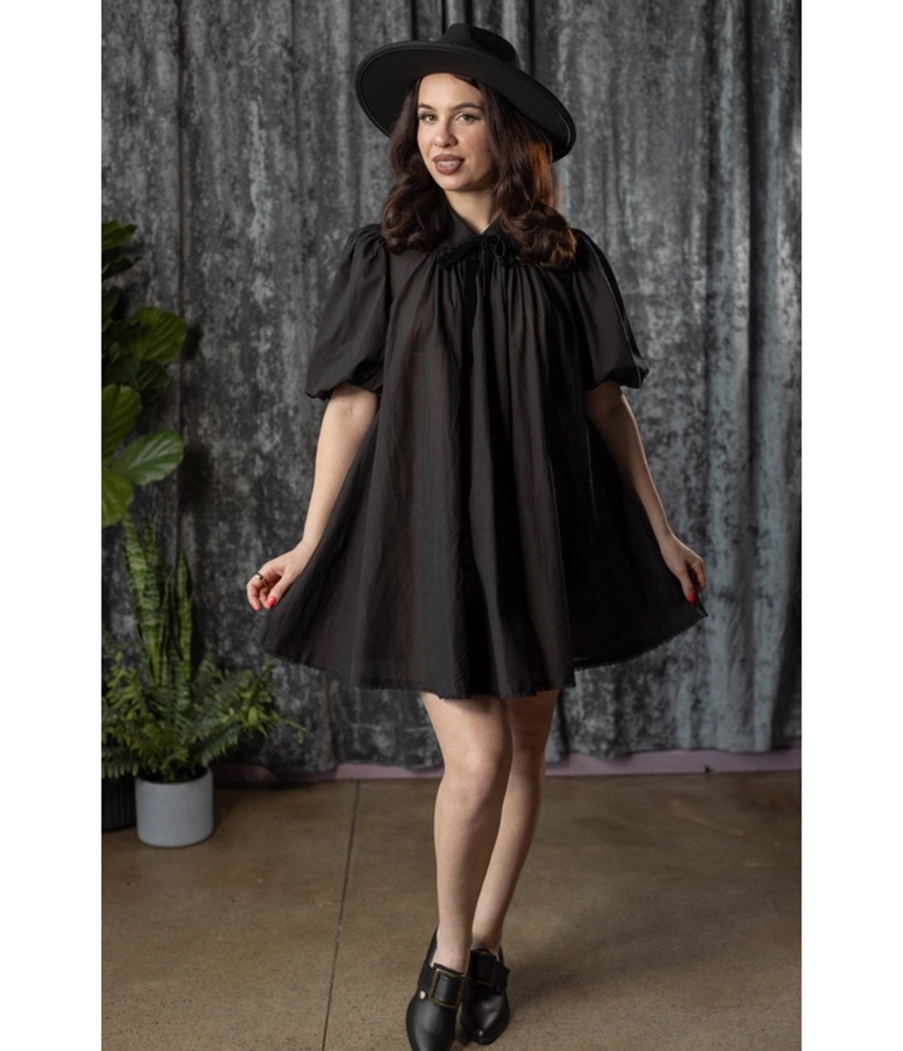 Witchwood Bags Black Sybil Babydoll Dress - Unique Vintage - Womens, DRESSES, WIGGLE