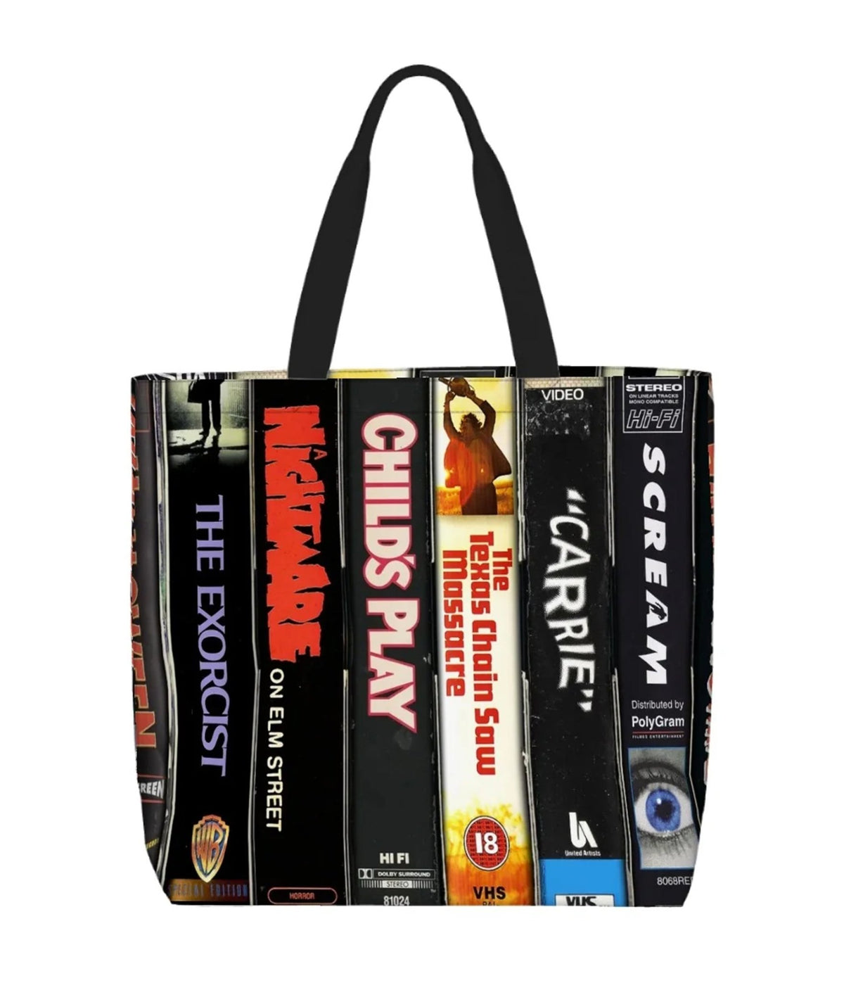 Witchwood Bags Vintage Horror Movies VHS Tote Bag - Unique Vintage - Handbags