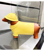 Yellow Leatherette Raincoat Puppy Crossbody Bag - Unique Vintage - Womens, ACCESSORIES, HANDBAGS