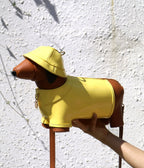 Yellow Leatherette Raincoat Puppy Crossbody Bag - Unique Vintage - Womens, ACCESSORIES, HANDBAGS