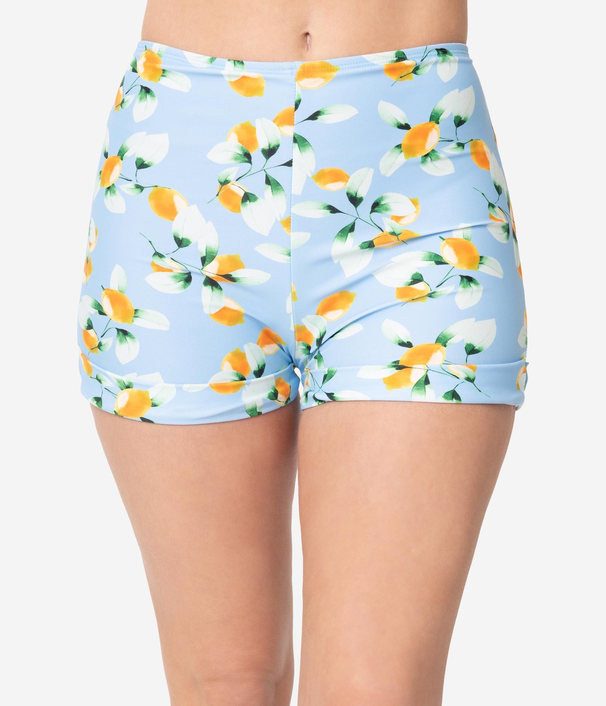 Girl Howdy January Apricots Print Swim Shorts
