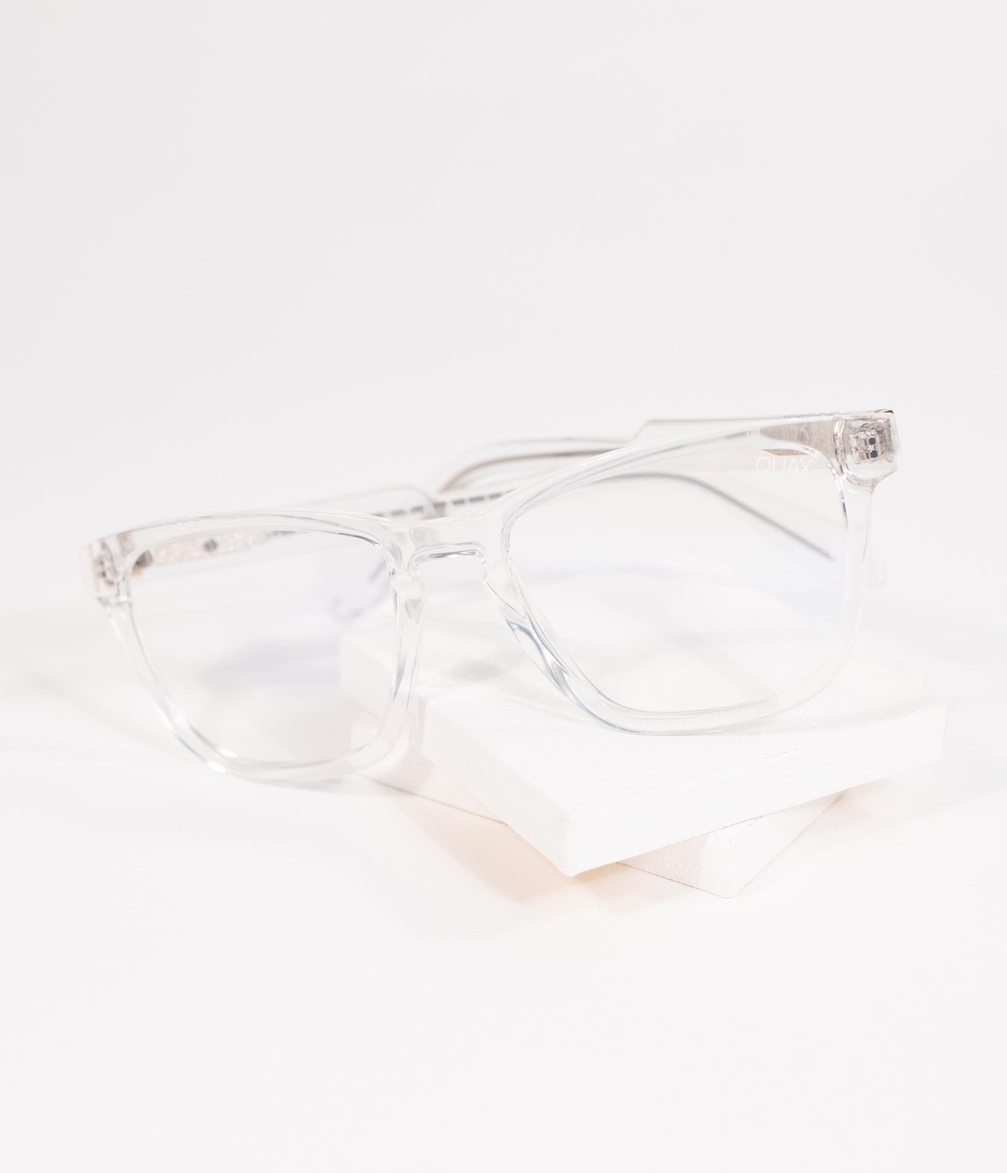 Quay Clear Hardwire Blue Light Square Glasses