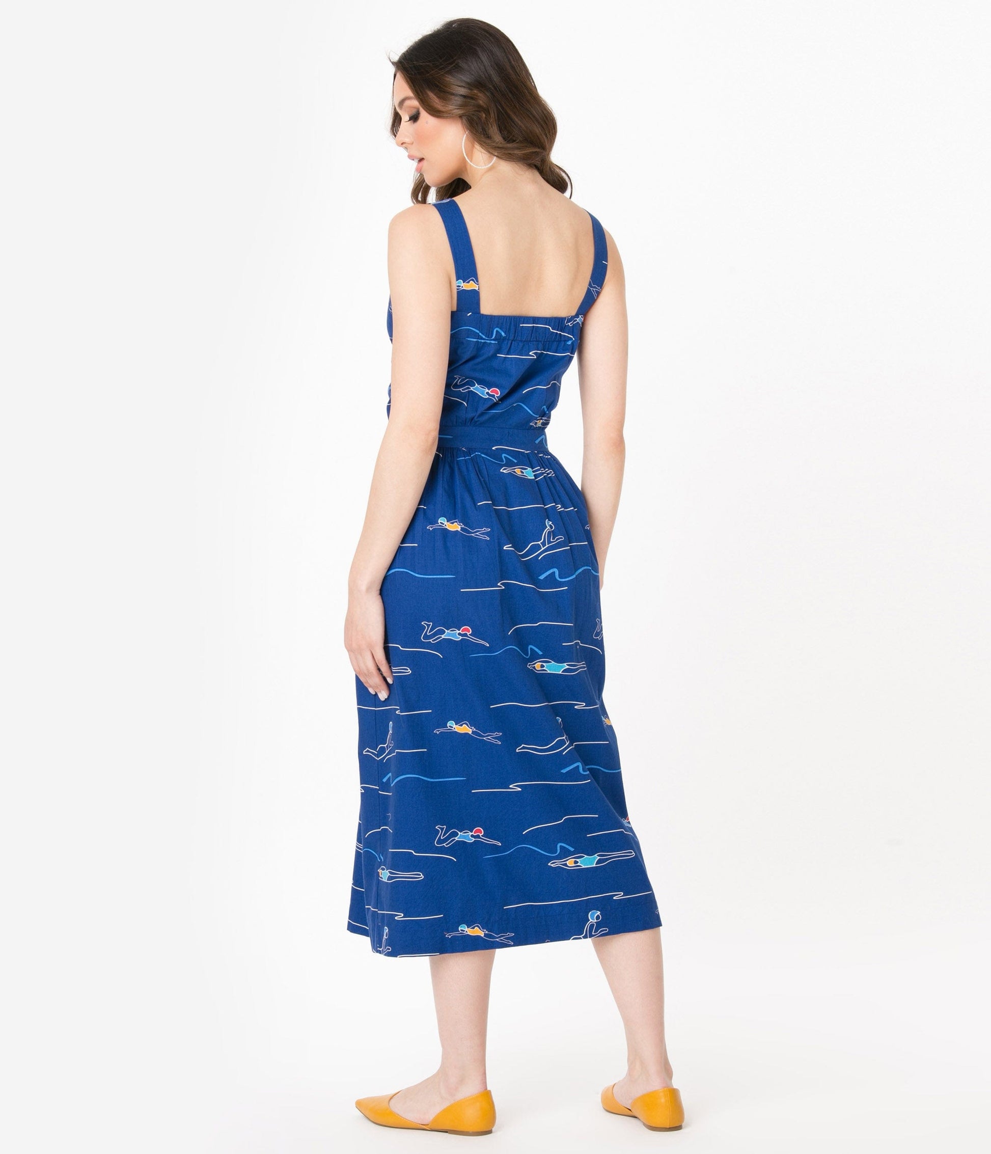 Emily & Fin Blue Divers Print Liana Sundress
