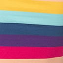 Unique Vintage 1960s Multicolor Stripe Presley Wiggle Dress