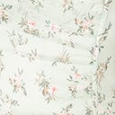 Unique Vintage Mint & Ivory Floral Reed Swing Dress