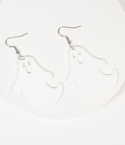 White Ghosts Drop Earrings