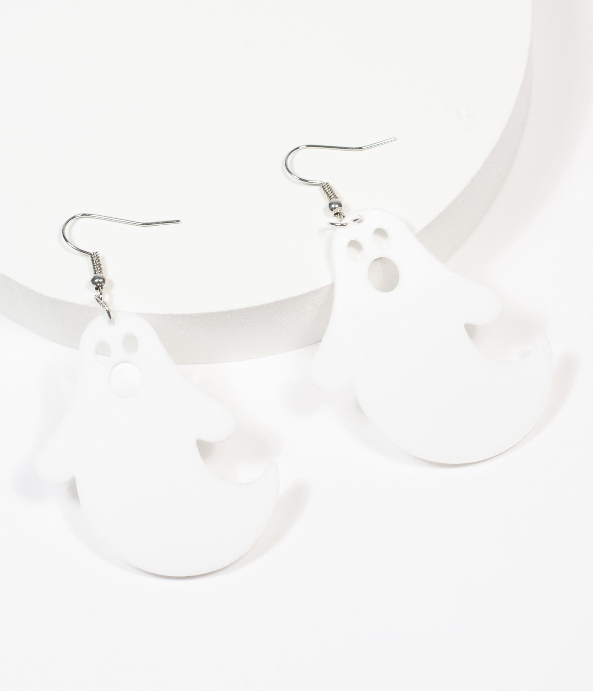 White Ghosts Drop Earrings