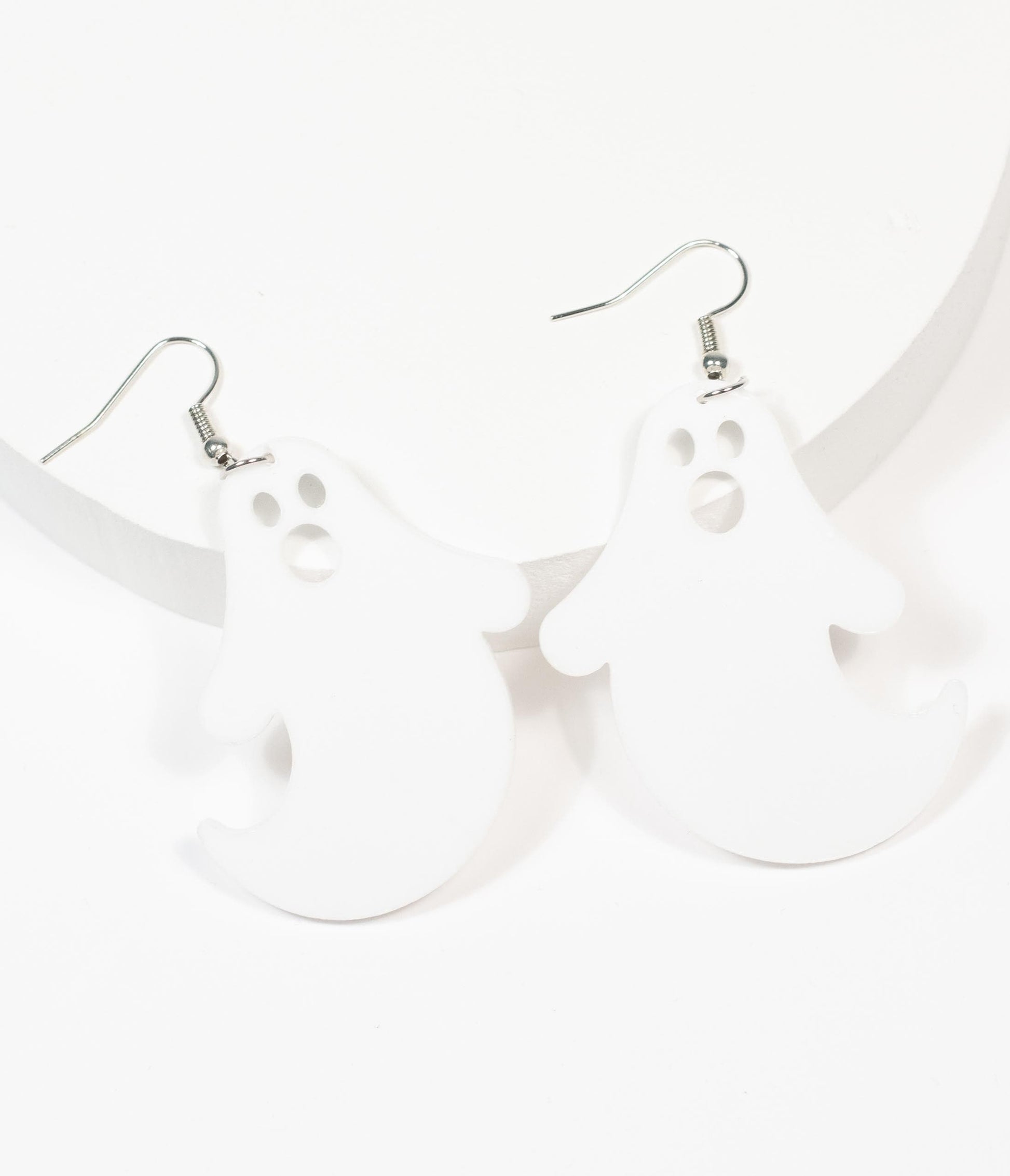 White Ghosts Drop Earrings