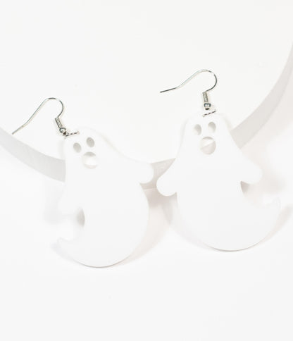 White Ghosts Drop Earrings