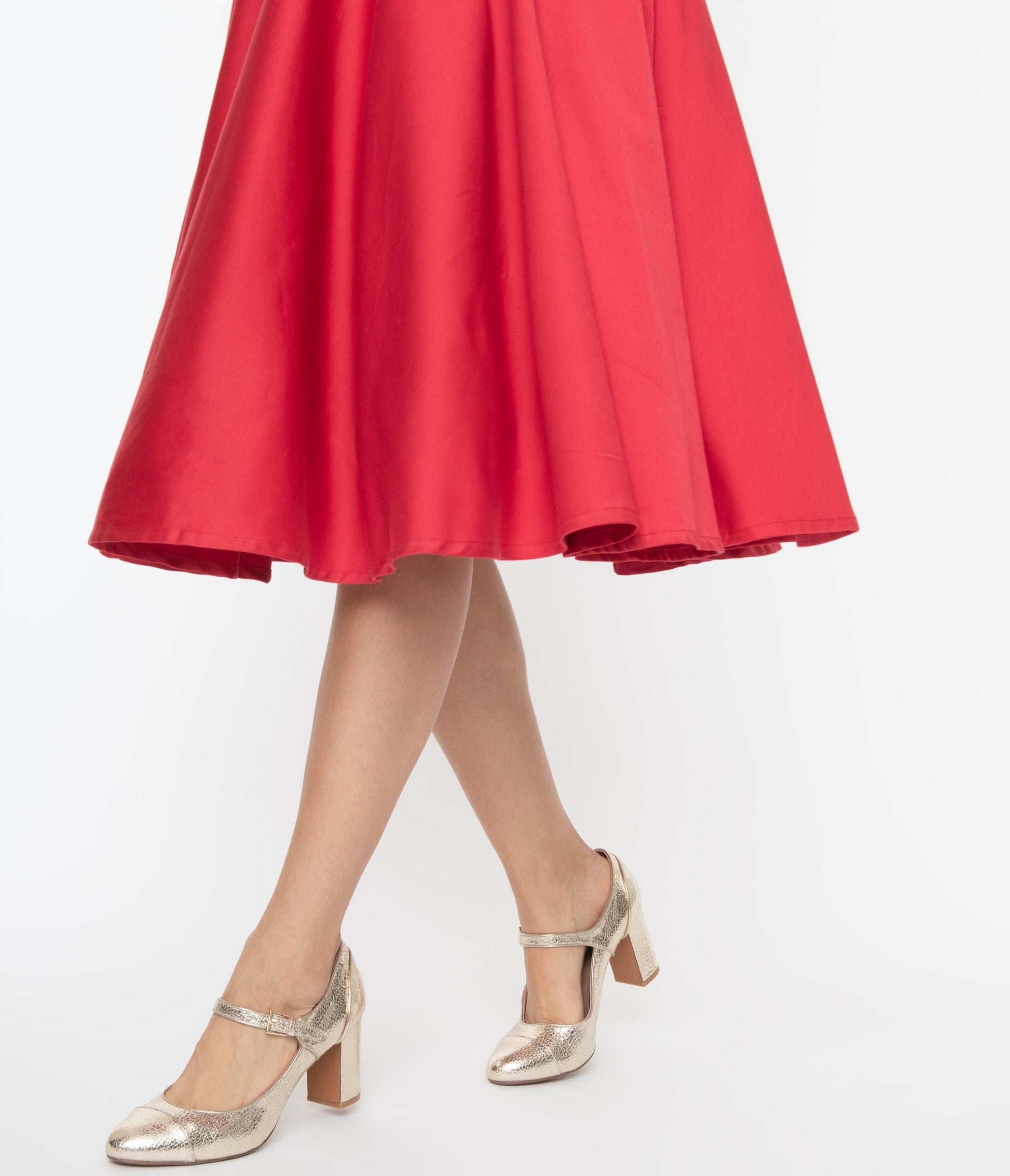 1950s Chelsea Crew Metallic Textured Gold Orlando Heels