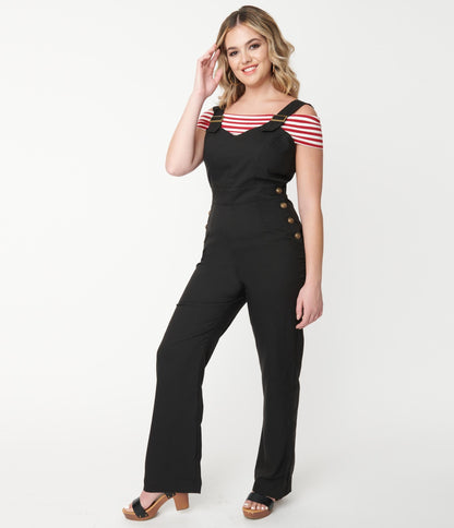 Unique Vintage Black Sedgewick Jumpsuit
