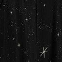 Unique Vintage Black & Ivory Star Print Dahlia Swing Dress