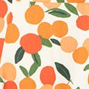 Emily & Fin Summer Oranges Print Margot Midi Dress