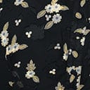 Unique Vintage Plus Size Black & White Floral Leota Swing Dress