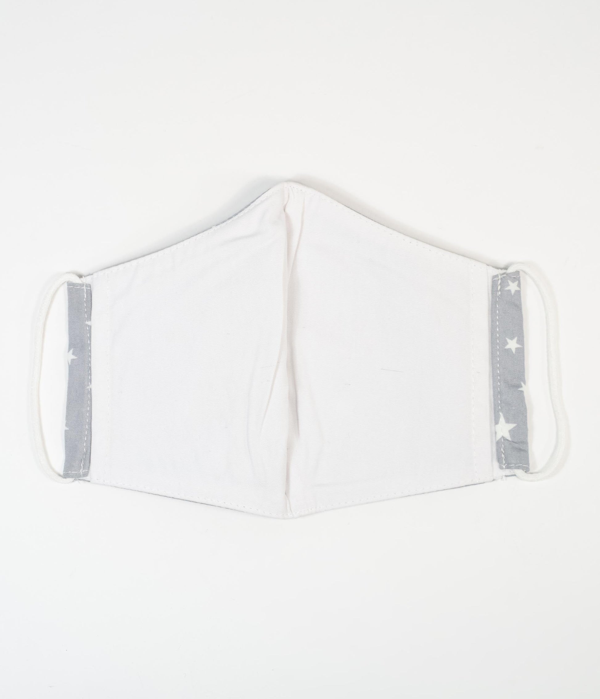 Magnolia Place Grey & White Stars Print Face Mask