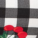Collectif Black Gingham & Red Cherry Emilia Crop Top