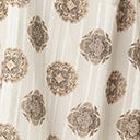 Retro Style Cream & Medallion Print Flare Skirt