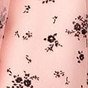 1950s Magnolia Place Pink & Black Spring Floral Bouquet Tulle Swing Skirt