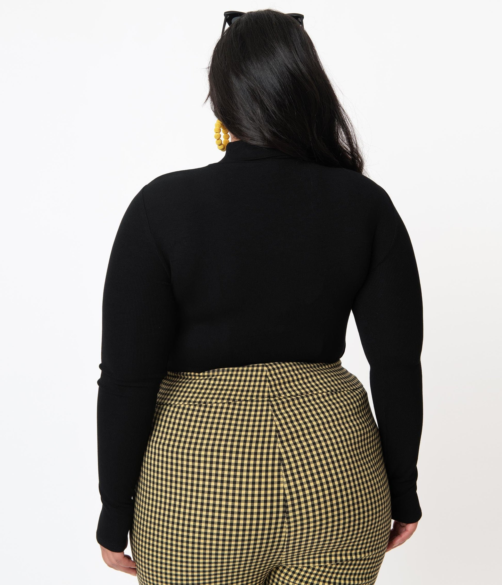 Unique Vintage Plus Size Black & Embroidered Spiderweb Cherie Top
