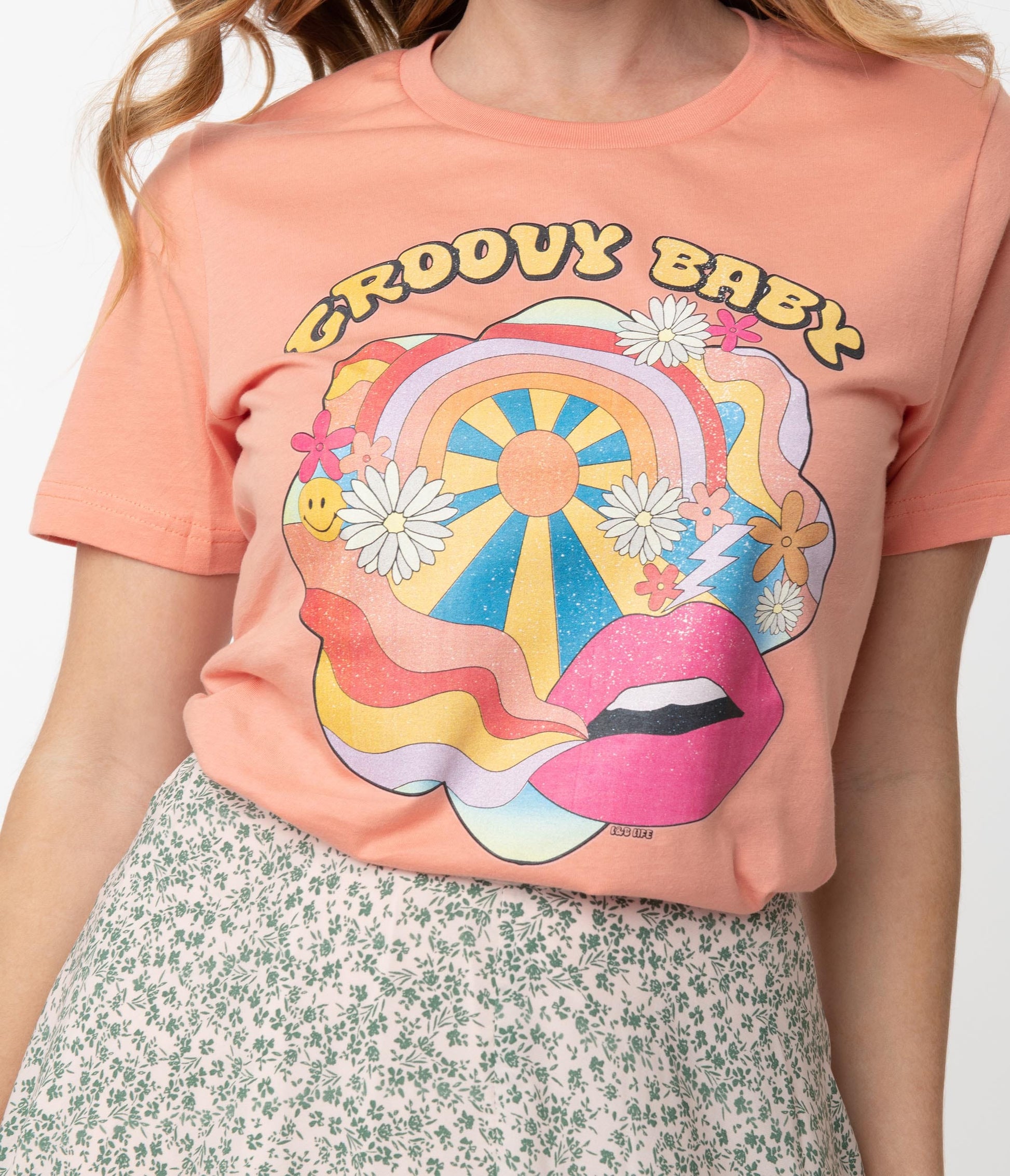 1970s Sunset Groovy Baby Unisex Graphic Tee