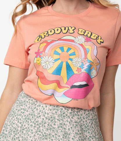 1970s Sunset Groovy Baby Unisex Graphic Tee