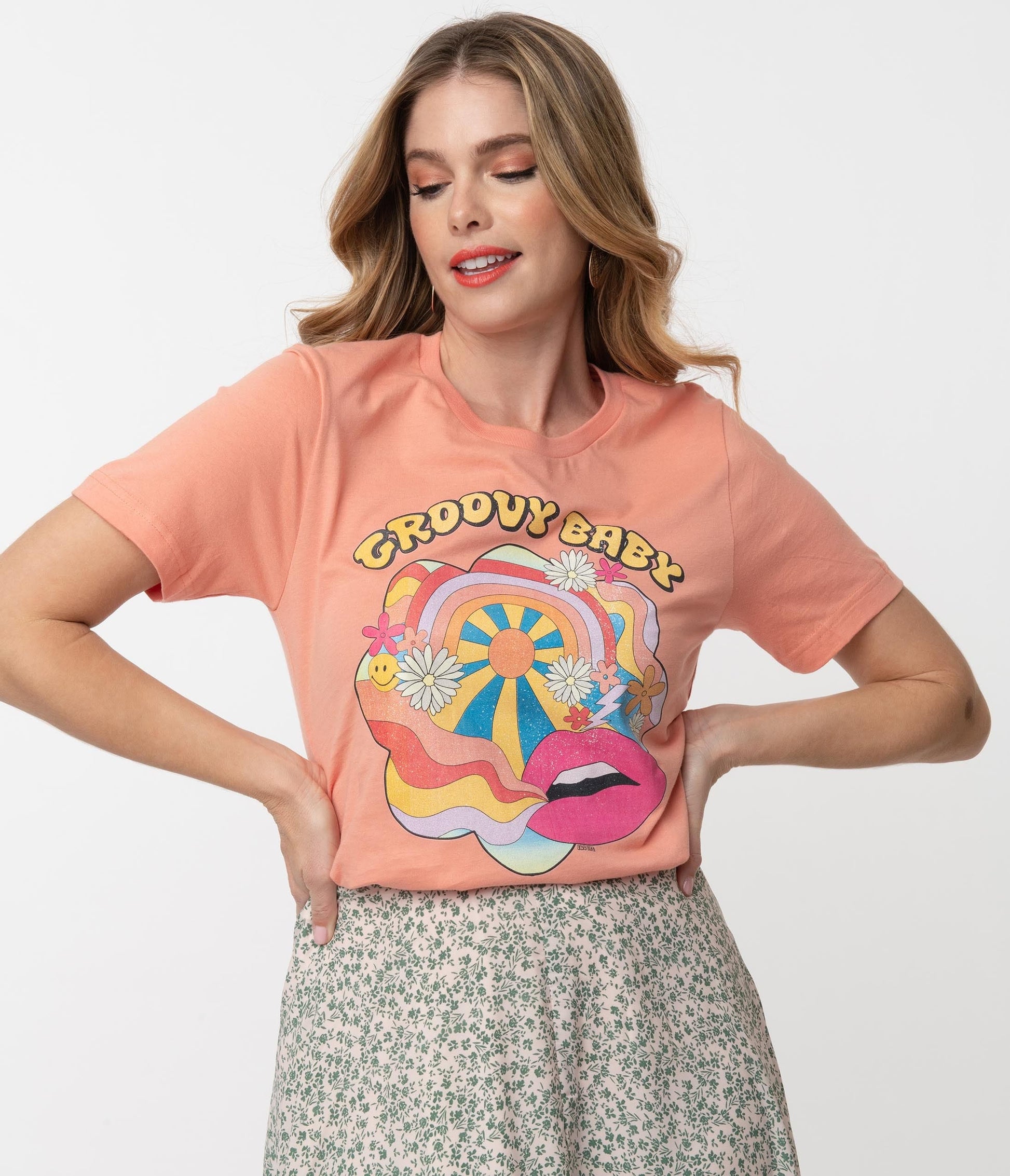 1970s Sunset Groovy Baby Unisex Graphic Tee