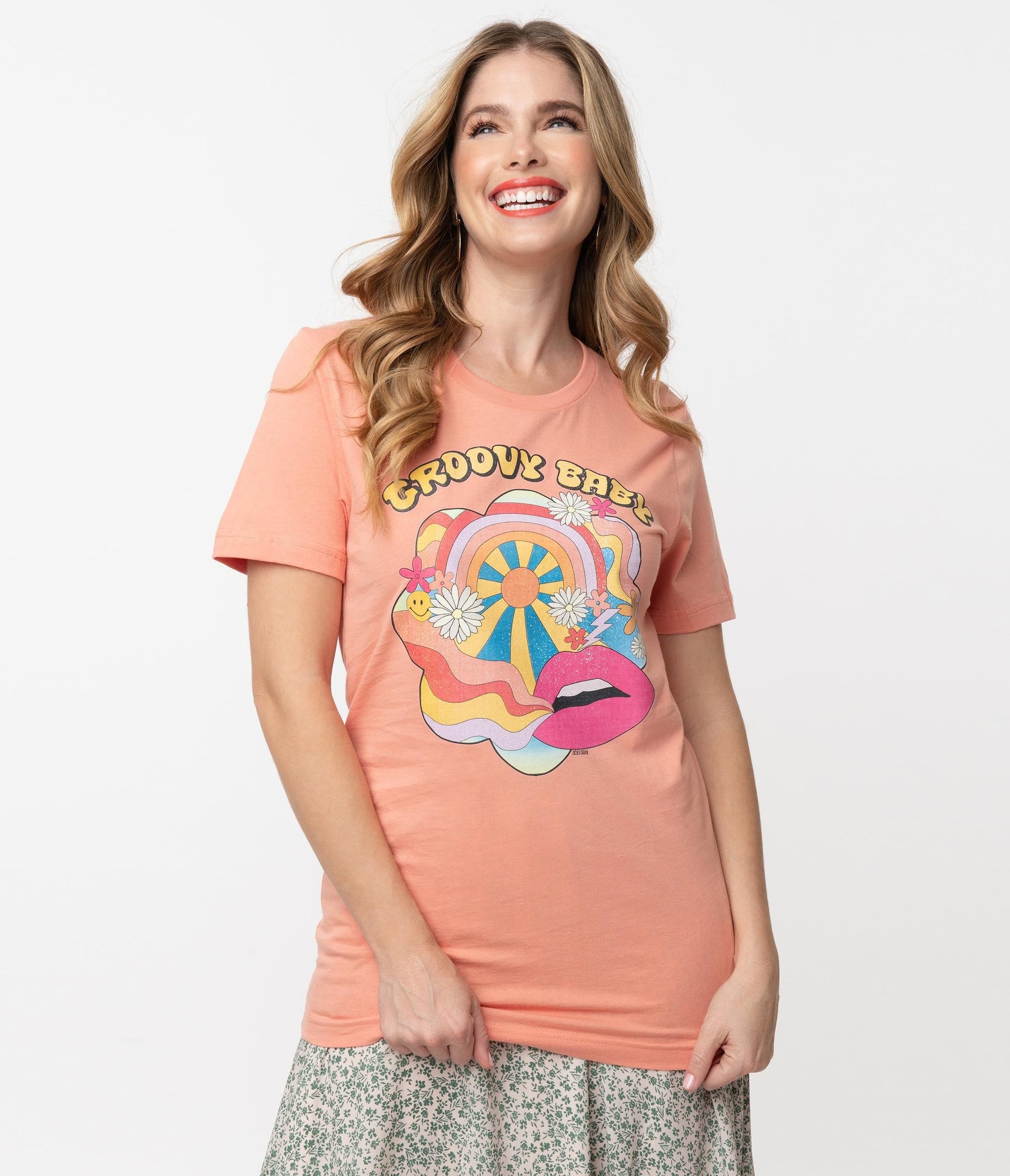 1970s Sunset Groovy Baby Unisex Graphic Tee