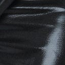 1970s Unique Vintage Black Metallic One Shoulder Lucretia Fitted Dress