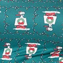 Peanuts x Unique Vintage Plus Size Snoopy Christmas Print Margot Fit & Flare Dress