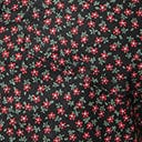 Magnolia Place Black & Pink Ditsy Floral Western Swing Dress