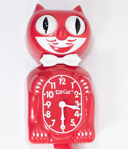 Classic Gentleman Red Kit-Cat Klock