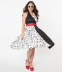Unique Vintage Dalmatian Print Tarrytown Hostess Dress