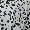 1950s Unique Vintage Grey & Black Spotted Print Springfield Swing Dress