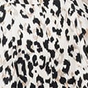 Retro Off White Animal Print Strapless Jumpsuit