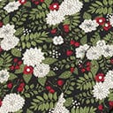 1950s Unique Vintage Black & White Chrysanthemum Estelle Swing Dress